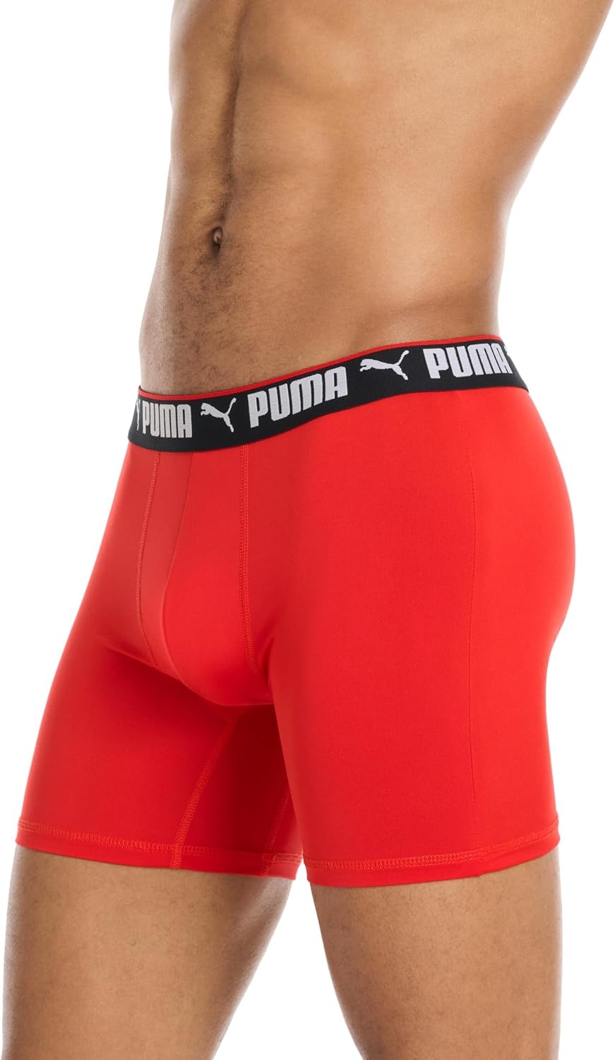 image:imagePUMA Mens 5 Pack Performance Boxer BriefsNavyRedBlack