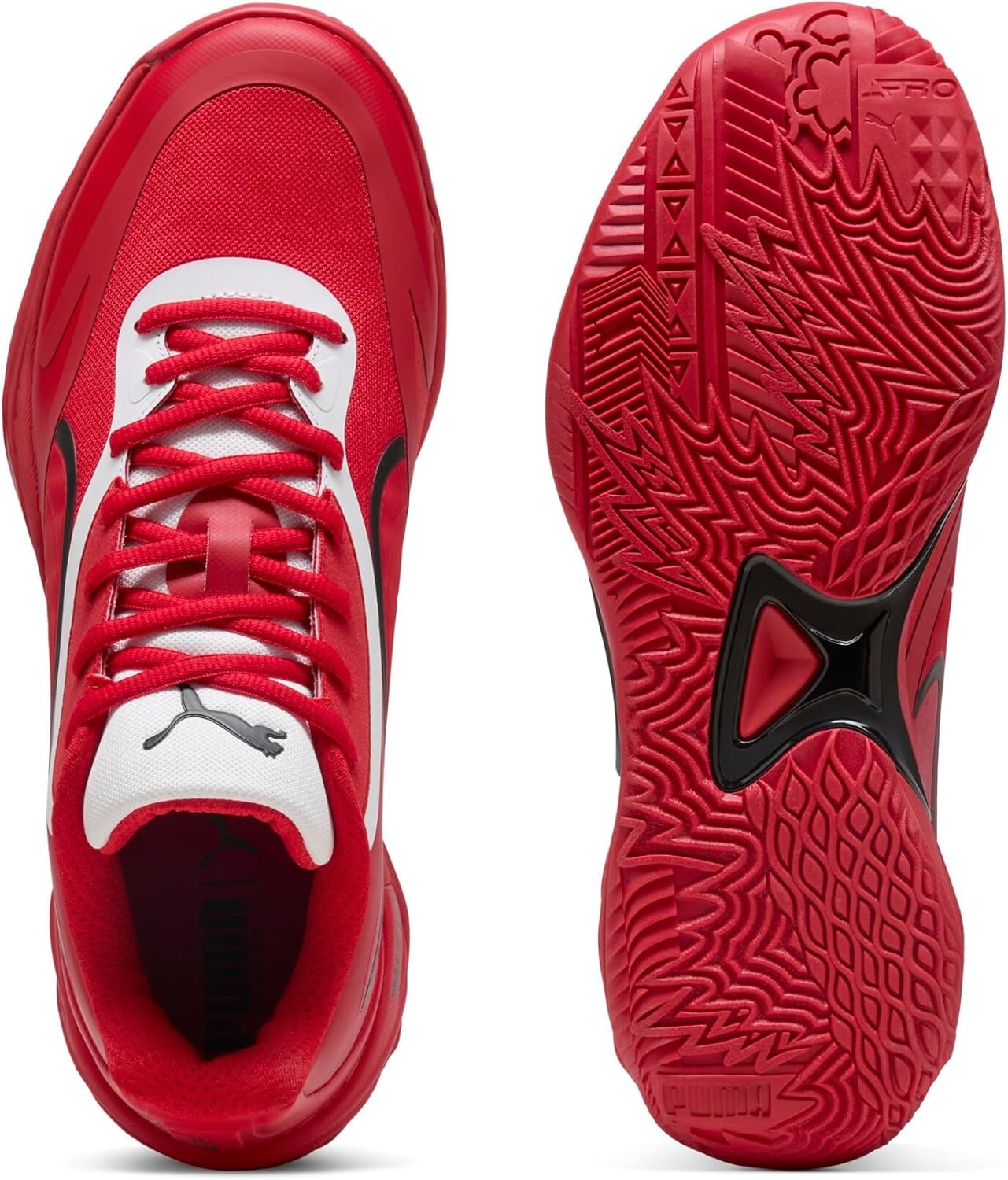 image:imagePUMA Mens Allpro Nitro Skybreak Basketball ShoesFor All Time Redpuma Blackpuma White