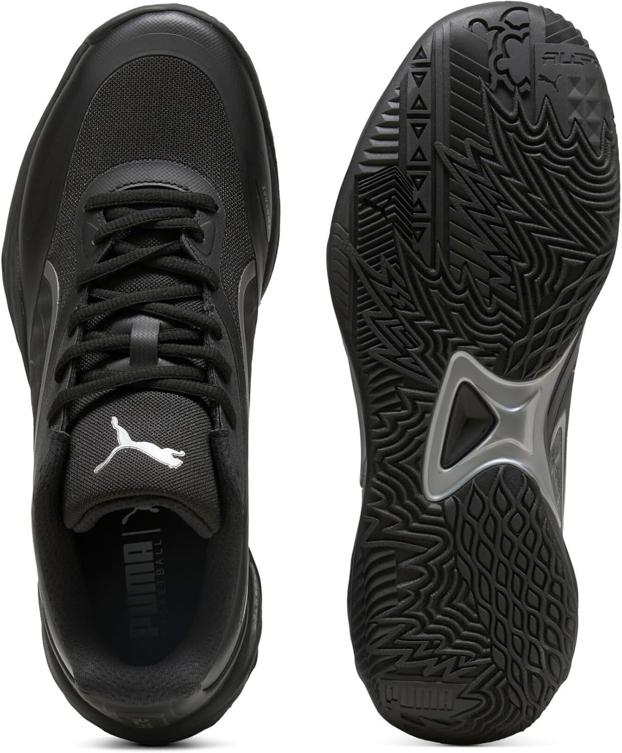image:imagePUMA Mens Allpro Nitro Skybreak Basketball ShoesPuma Blackpuma Aged Silver