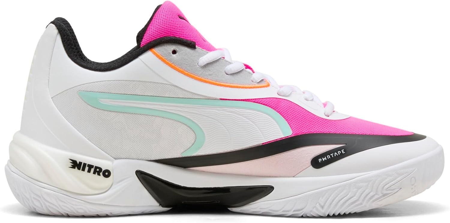 image:imagePUMA Mens Allpro Nitro Skybreak Basketball ShoesPuma Whitemint Meltfluro Pink Pes