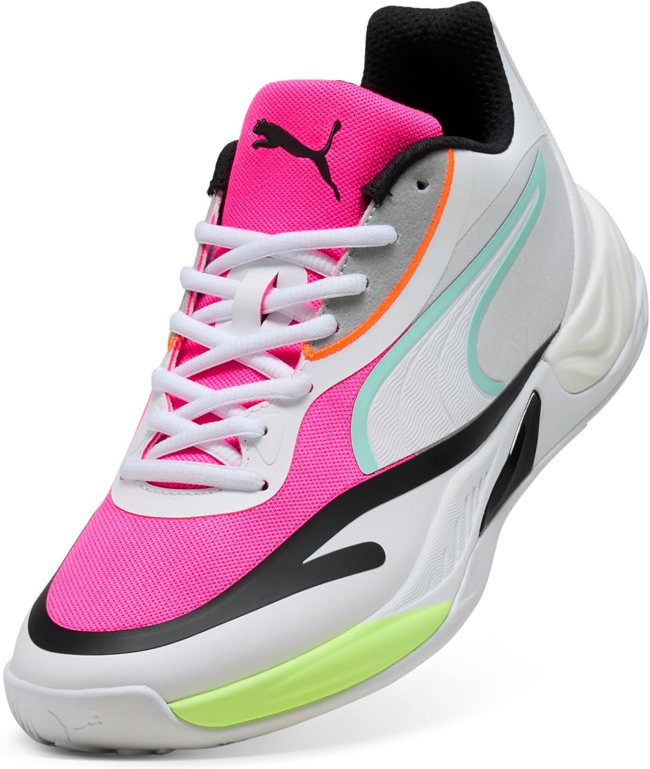 image:imagePUMA Mens Allpro Nitro Skybreak Basketball ShoesPuma Whitemint Meltfluro Pink Pes