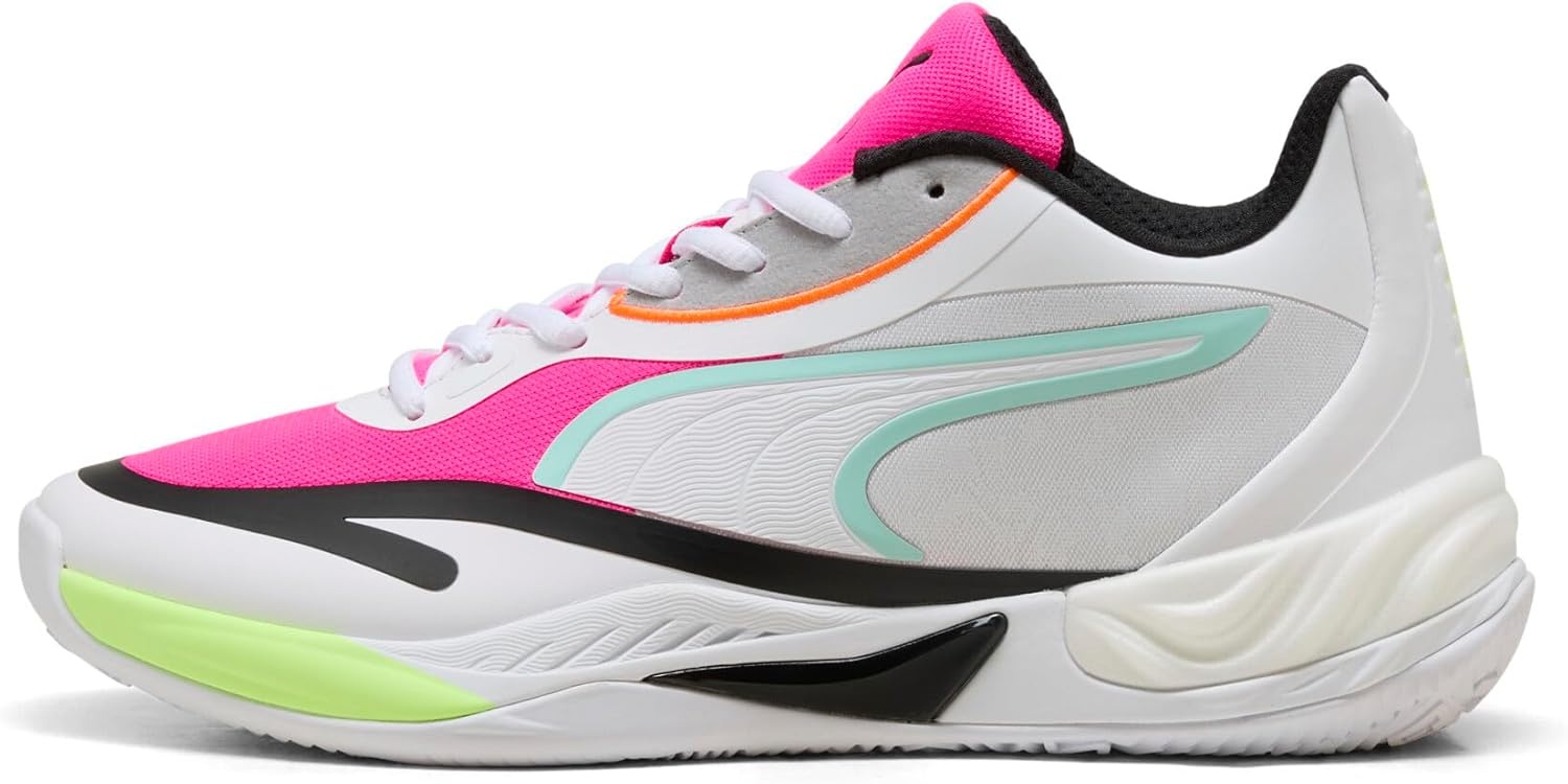 image:imagePUMA Mens Allpro Nitro Skybreak Basketball ShoesPuma Whitemint Meltfluro Pink Pes