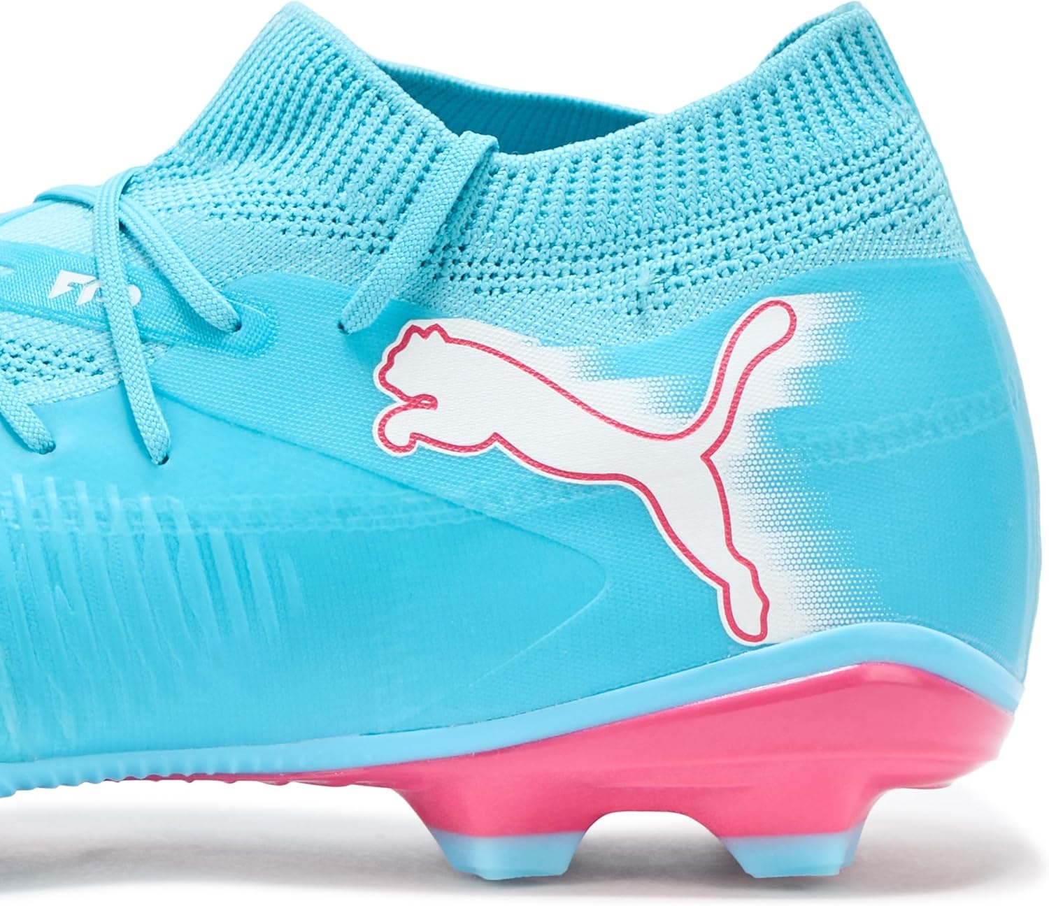 image:imagePUMA Mens Future 8 Match Firm GroundArtificial Ground Soccer Cleats WhiteHero Bluewhitesunset Pink Ah25