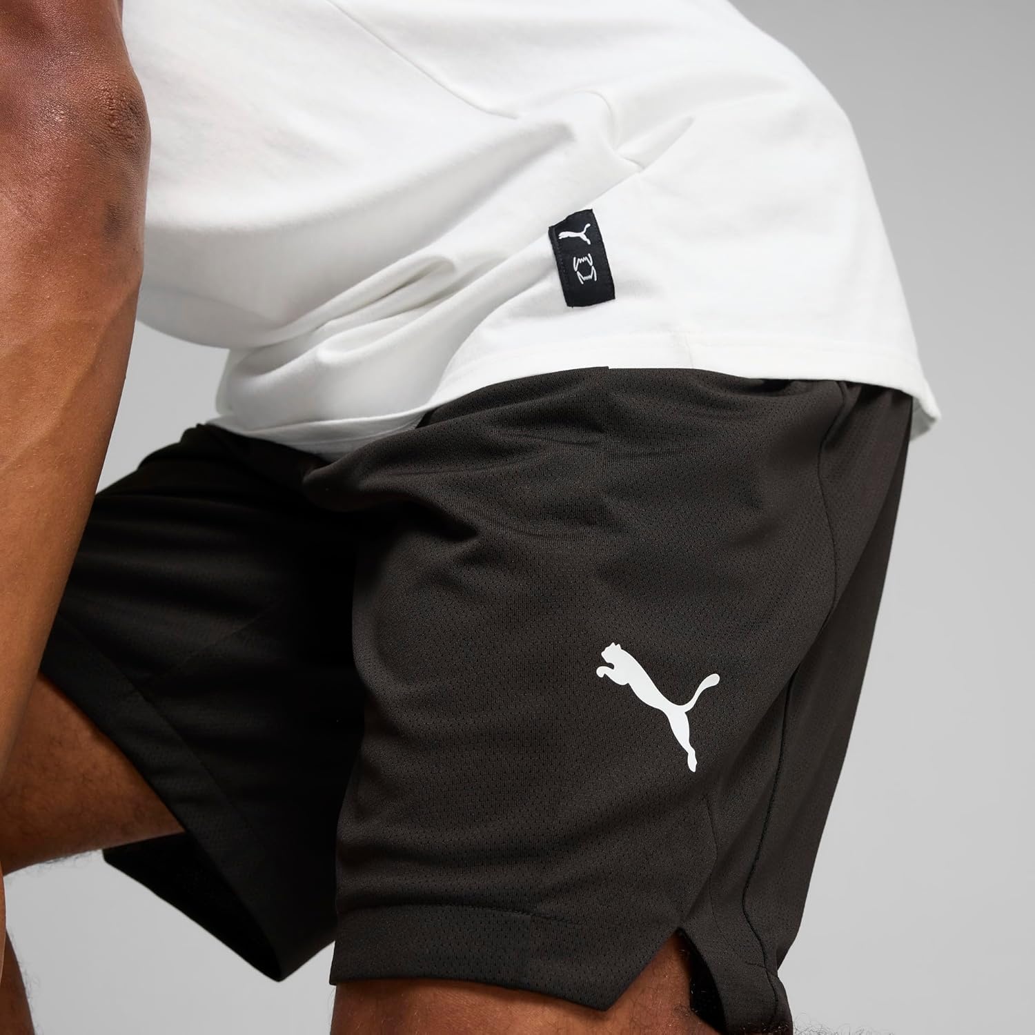 image:imagePUMA Mens Shot Blocker Shorts Casual Bottoms Casual GreenBlack