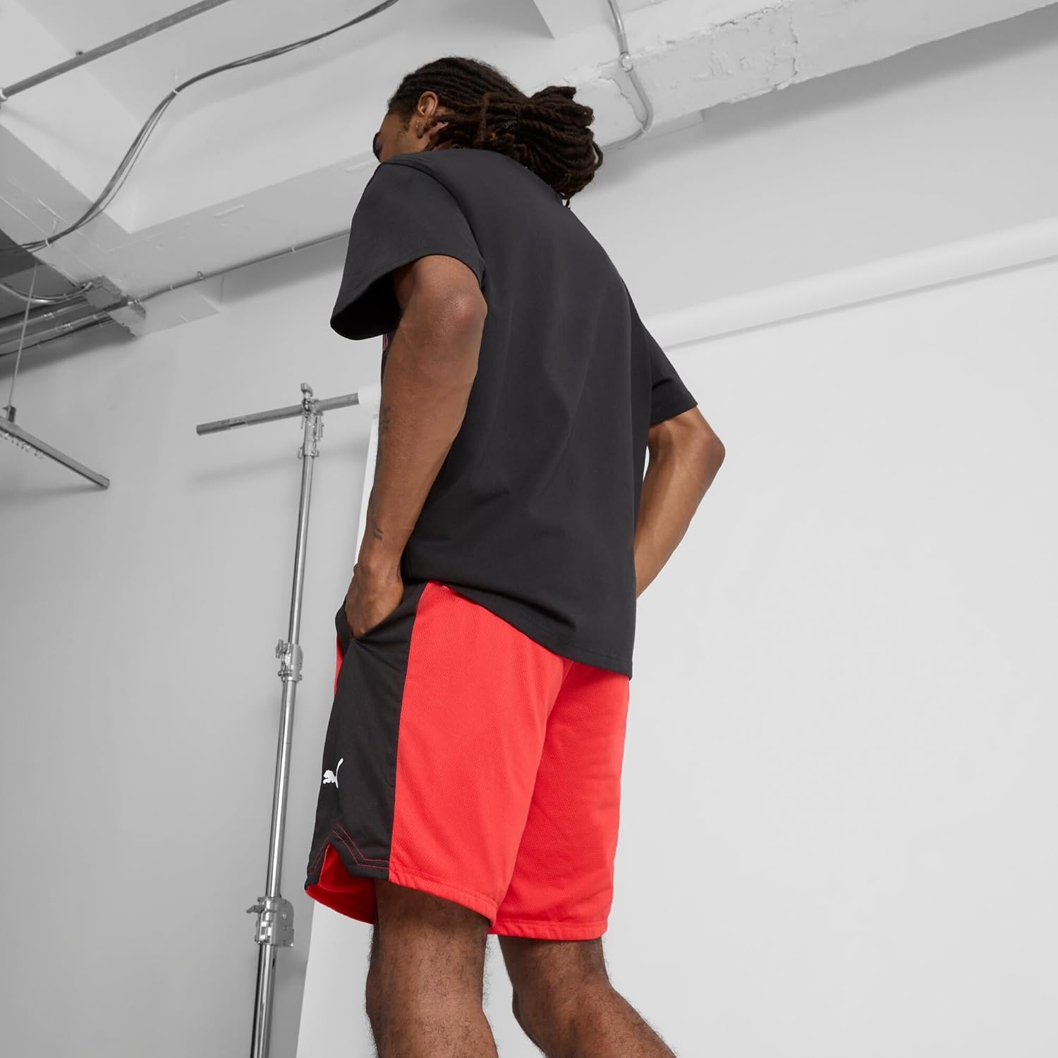 image:imagePUMA Mens Shot Blocker Shorts Casual Bottoms Casual GreenFor All Time Redpuma Black