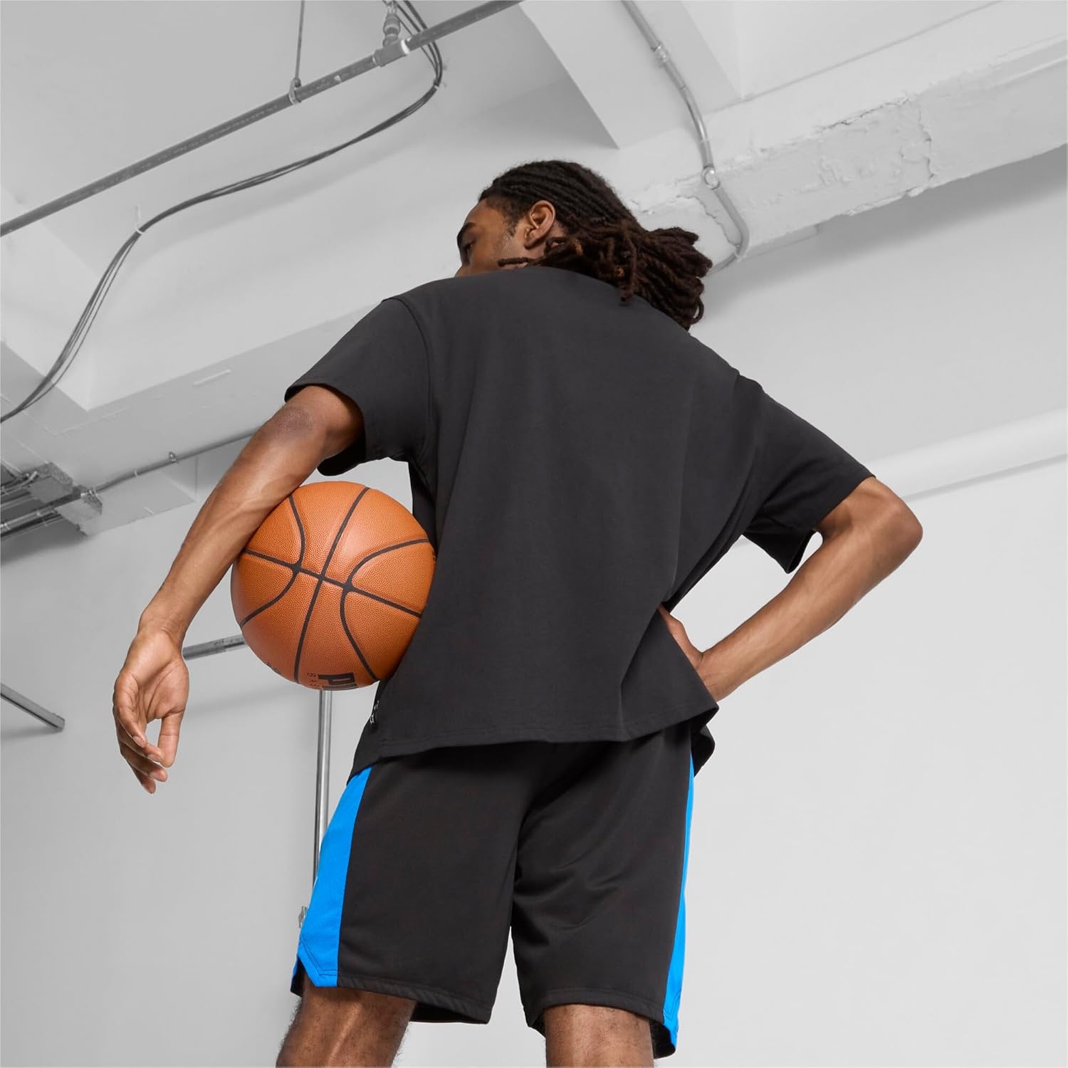 image:imagePUMA Mens Shot Blocker Shorts Casual Bottoms Casual GreenRacing Bluepuma Black