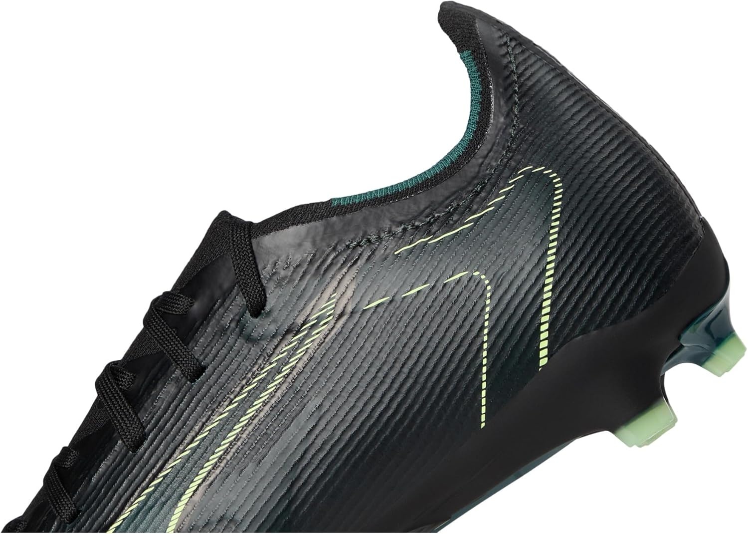 image:imagePUMA Mens Ultra 6 Match Firm GroundArtificial Ground Soccer CleatsBlackfizzy Lightgreen Terrain Ah25