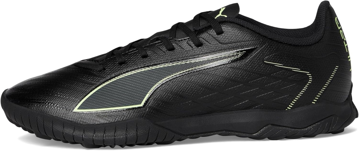 image:imagePUMA Mens Ultra Play Turf Trainer Soccer Cleats SneakerBlackfizzy Lightgreen Terrain Ah25