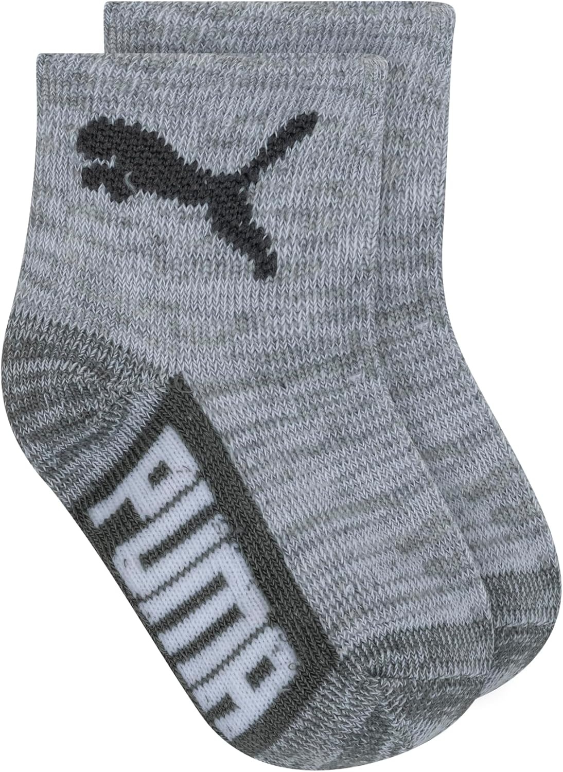 image:imagePUMA Unisex Baby 6pack Infant Anklet Socks Extra Cushion amp ComforttoeGreyBlue