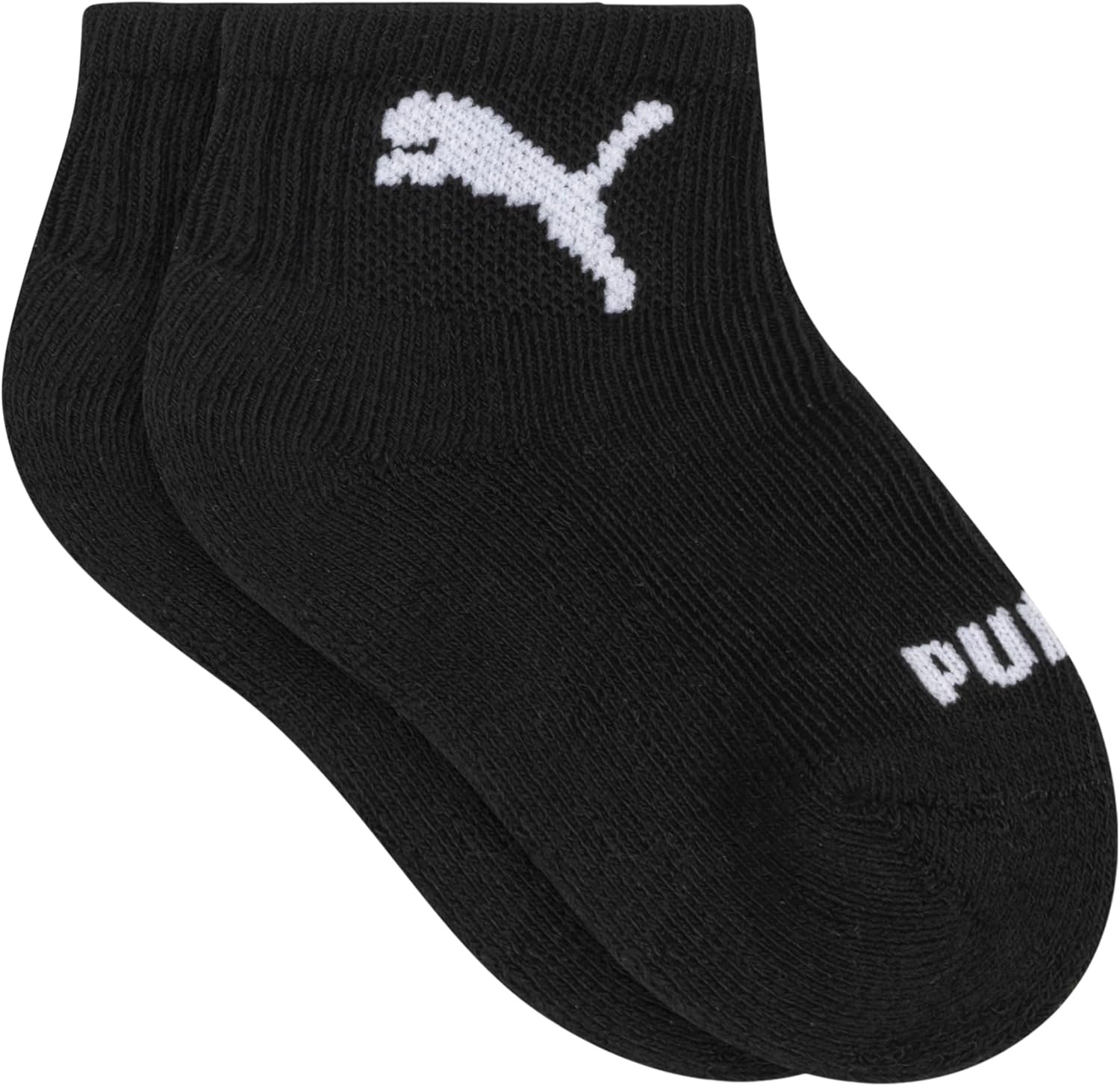 image:imagePUMA Unisex Baby 6pack Infant Anklet Socks Extra Cushion amp ComforttoeLight Heather GreyWhiteBlack