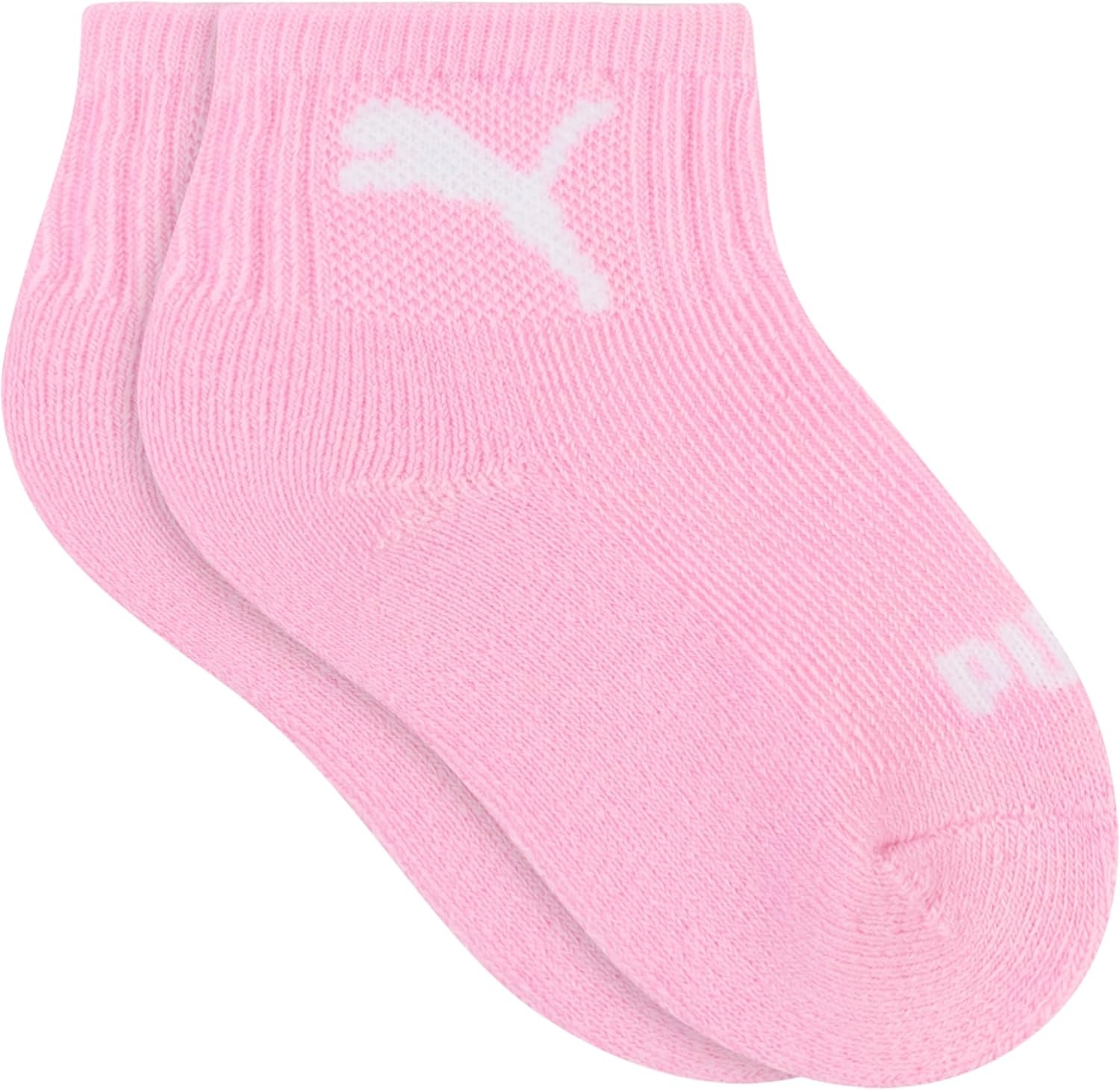 image:imagePUMA Unisex Baby 6pack Infant Anklet Socks Extra Cushion amp ComforttoeWhiteOatmealCool HeatherCotton Candy