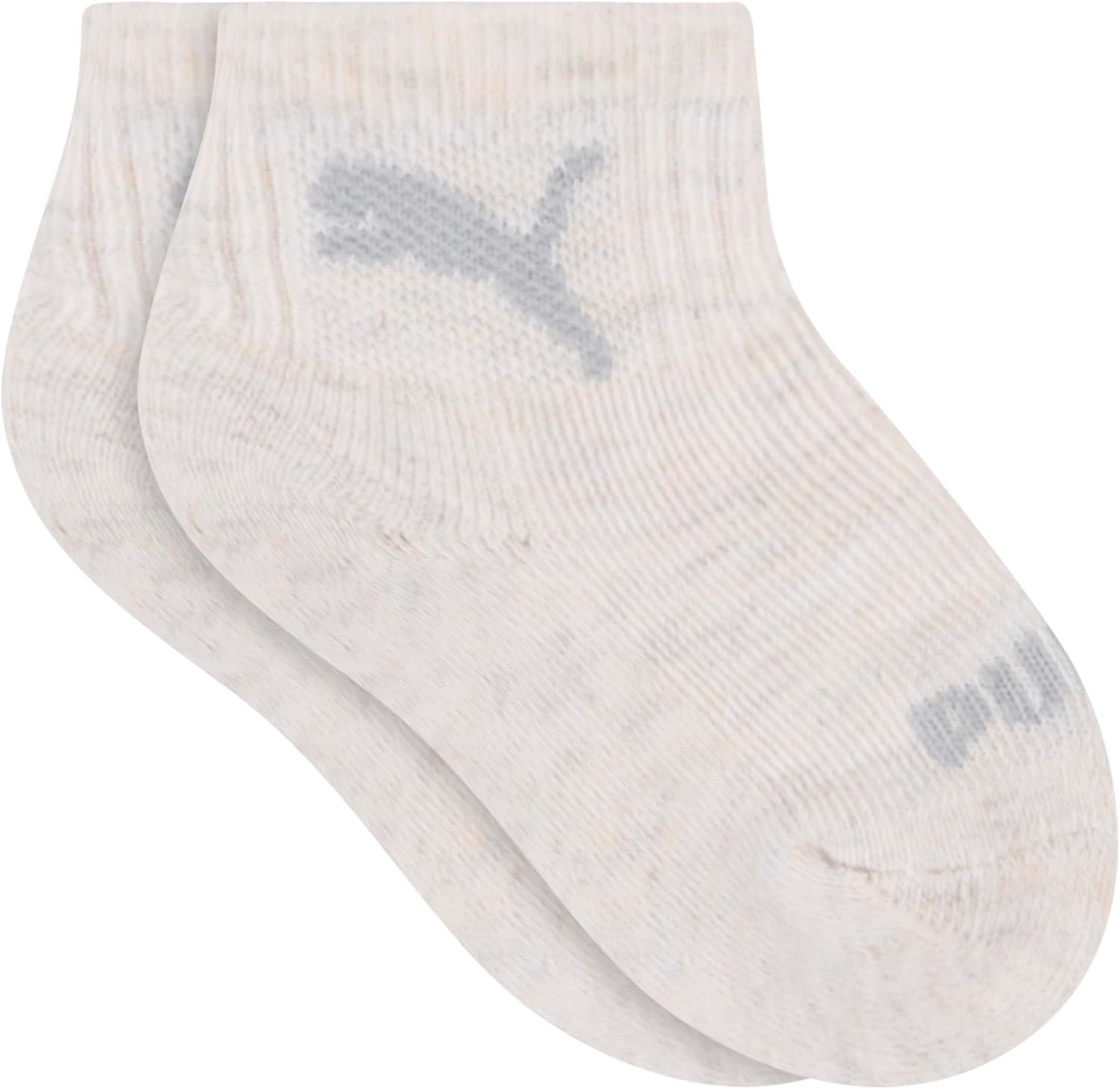 image:imagePUMA Unisex Baby 6pack Infant Anklet Socks Extra Cushion amp ComforttoeWhiteOatmealCool HeatherCotton Candy