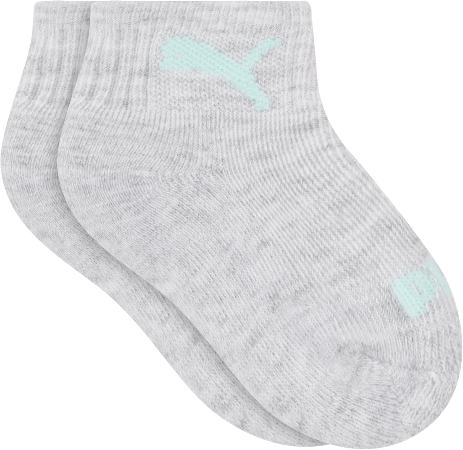 image:imagePUMA Unisex Baby 6pack Infant Anklet Socks Extra Cushion amp ComforttoeWhiteOatmealCool HeatherCotton Candy