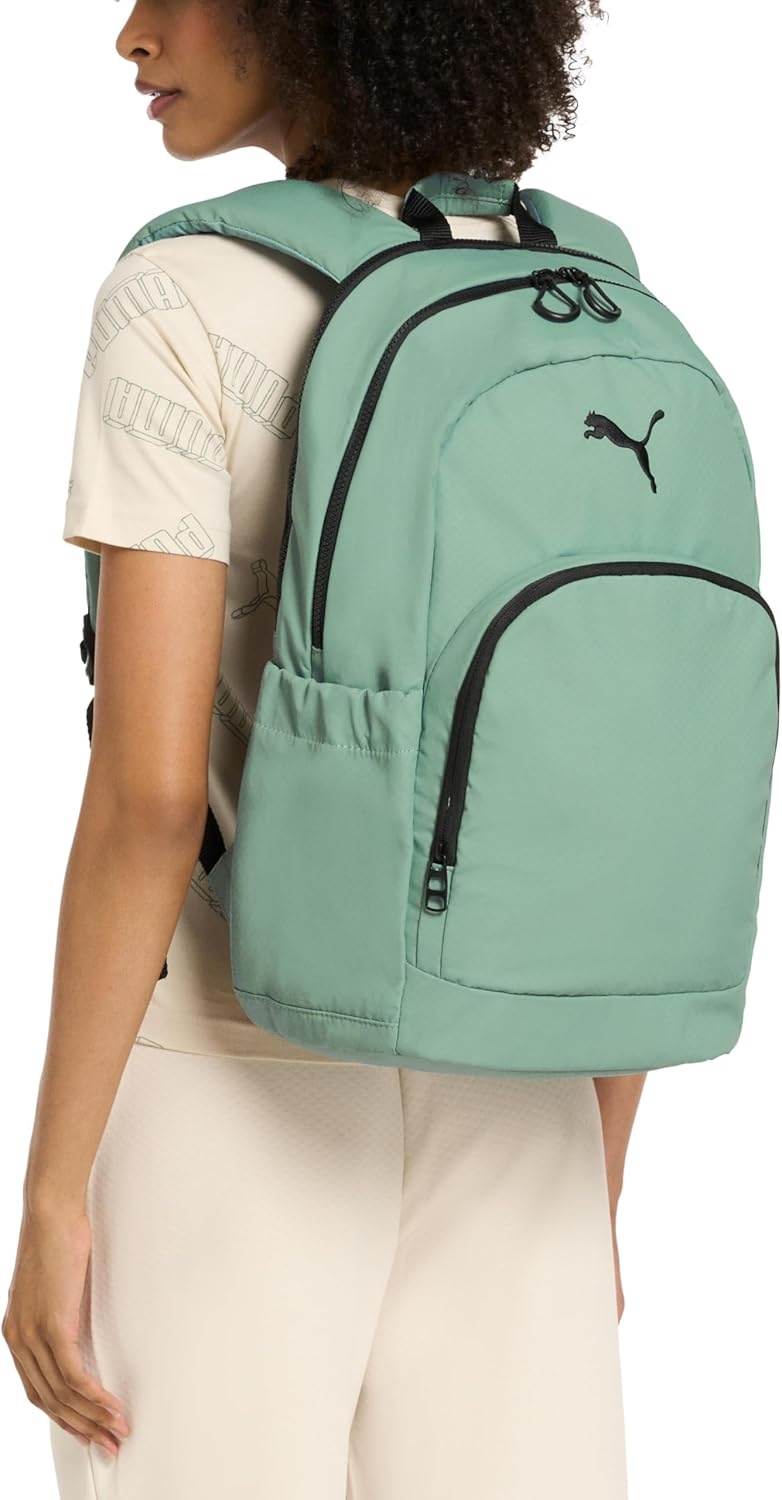 image:imagePUMA Womens Stellar Backpack with Luggage Strap Padded Adjustable Straps amp Water Bottle Pockets Black One SizeNew Navy