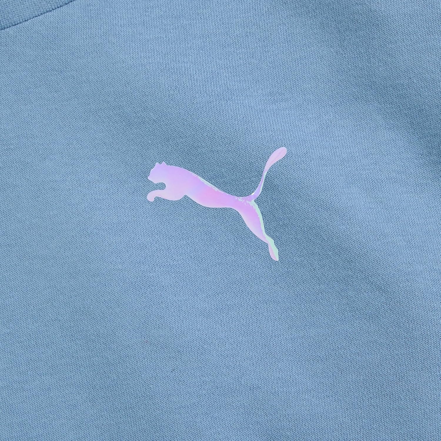 image:imagePUMA girls Long Sleeve Sweater Crewneck Pullover Soft Knit FabricZen Blue