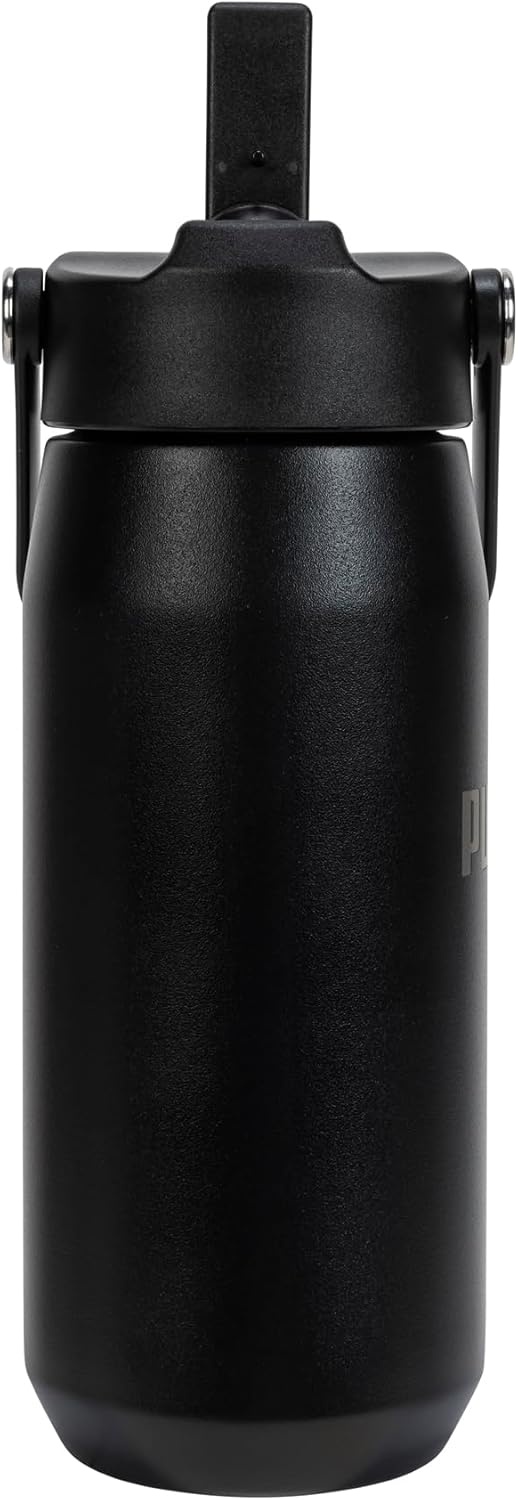 image:imagePUMA unisexadult 18oz Insulated Stainless Steel Water Bottle With Straw amp Carry HandleBlack
