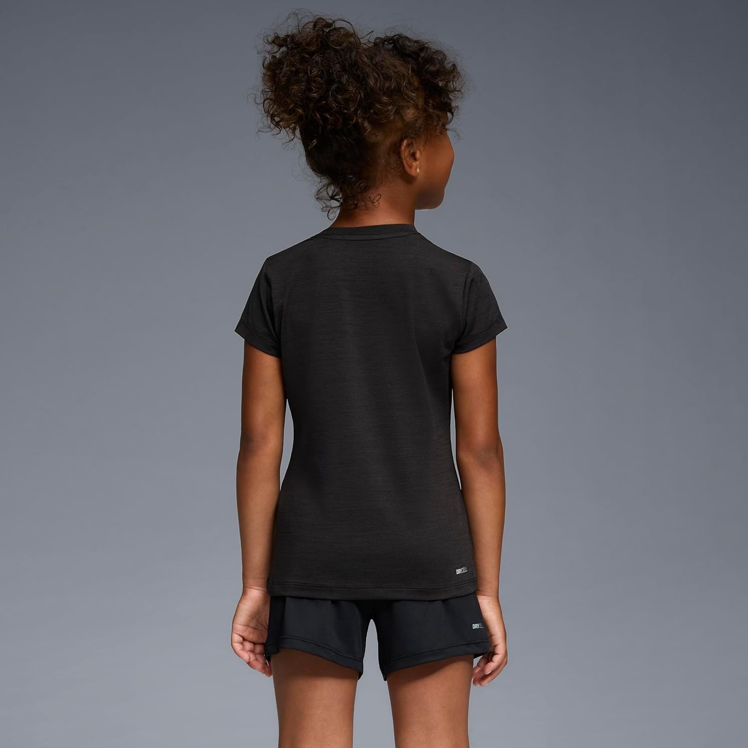 image:imagePuma Girls Active Essentials Short Sleeve Performance TShirtBlackGrey