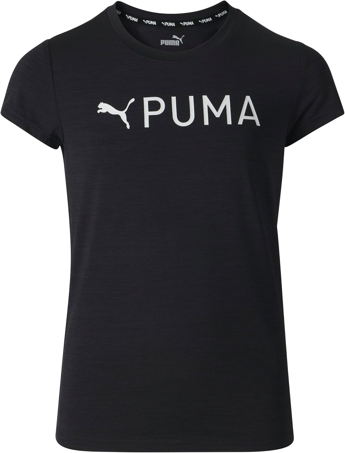 image:imagePuma Girls Active Essentials Short Sleeve Performance TShirtBlackGrey