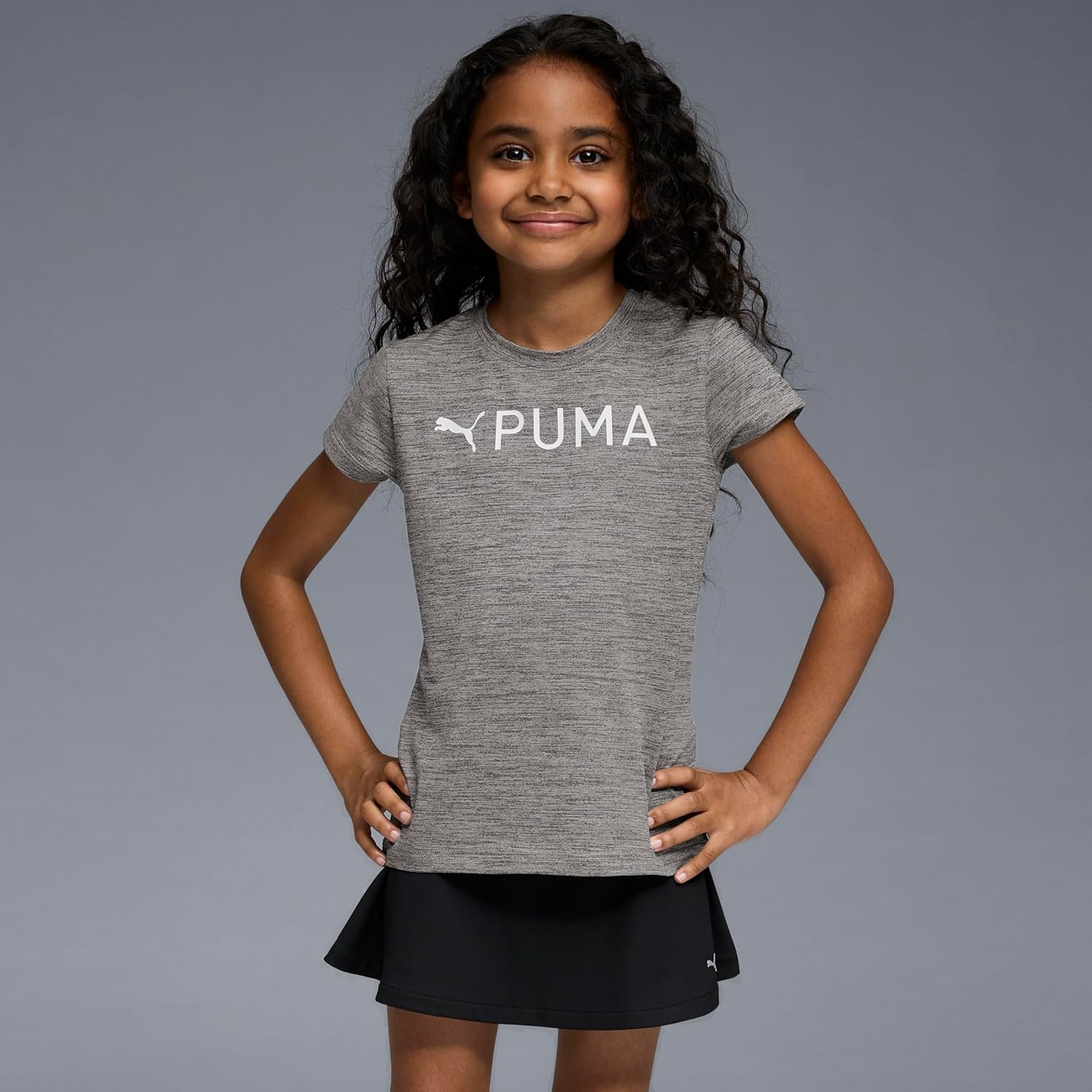 image:imagePuma Girls Active Essentials Short Sleeve Performance TShirtGrey