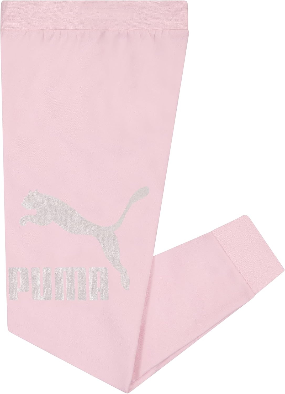 image:imagePuma Girls Core Logo Jogger Fleece Lined Elastic Waistband Pull on PantChalk Pink