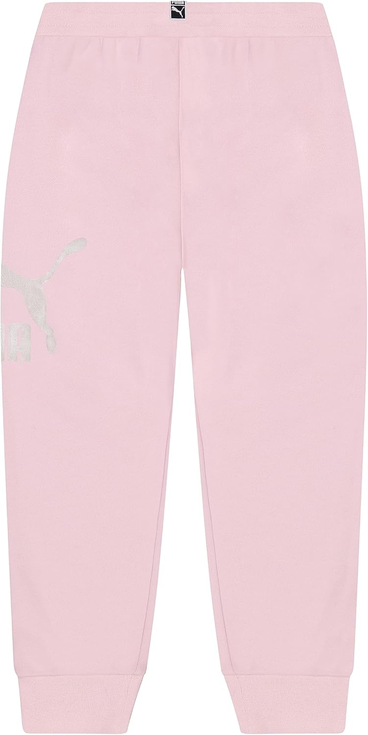 image:imagePuma Girls Core Logo Jogger Fleece Lined Elastic Waistband Pull on PantChalk Pink