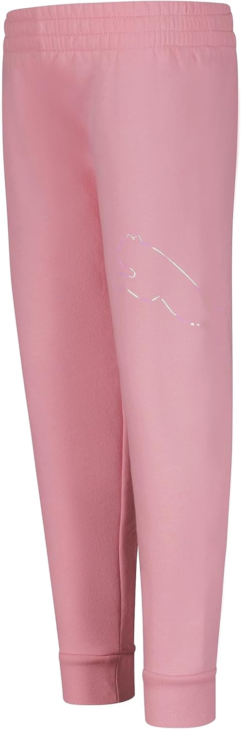 image:imagePuma Girls Core Logo Jogger Fleece Lined Elastic Waistband Pull on PantPink