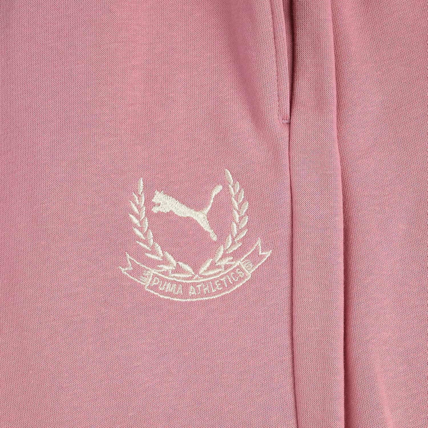 image:imagePuma Girls Core Logo Jogger Fleece Lined Elastic Waistband Pull on PantPoised Pink