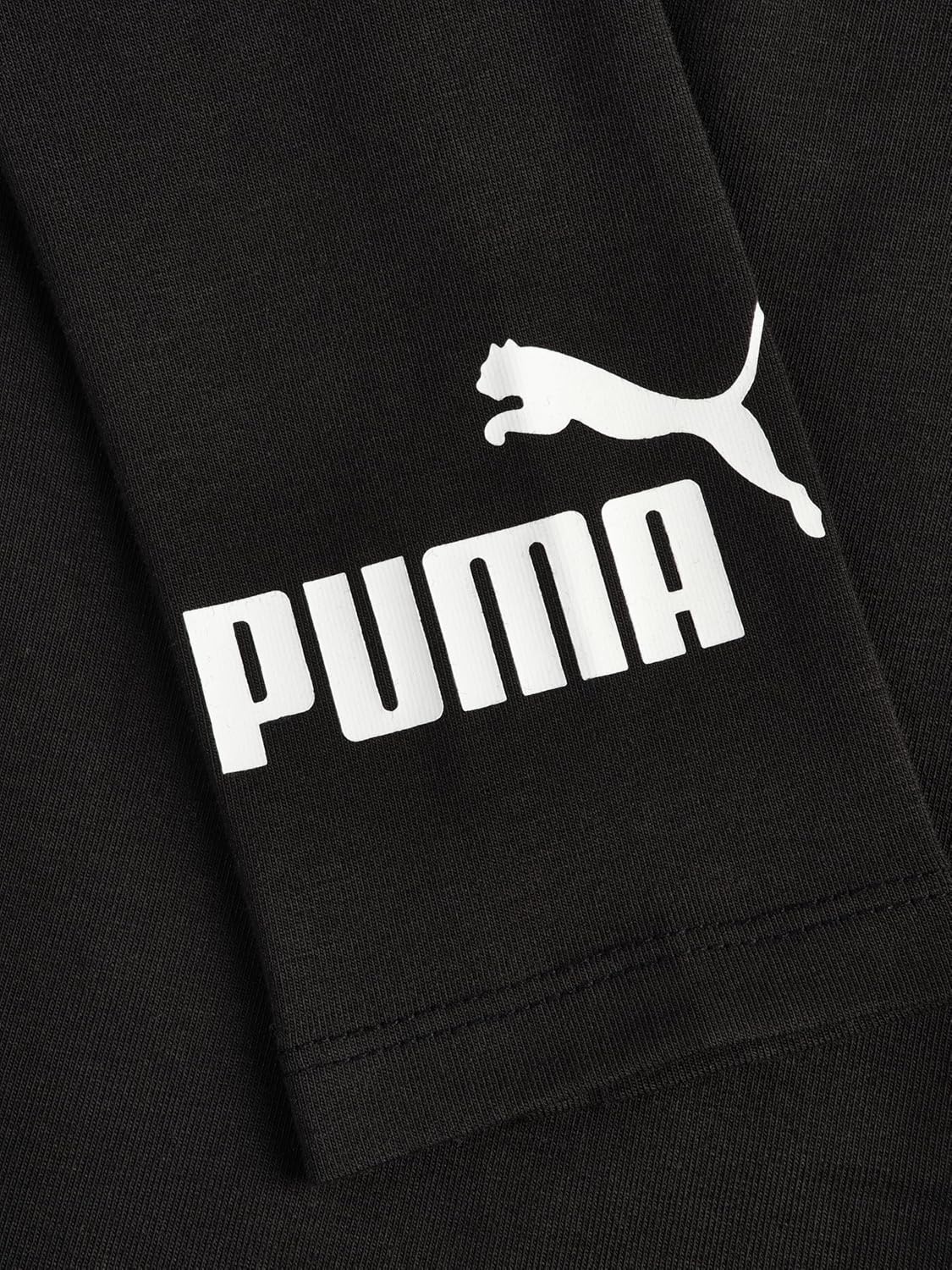 image:imagePuma Girls Core Logo Legging Elastic Waistband Soft amp ComfortableNo1 Logo Black