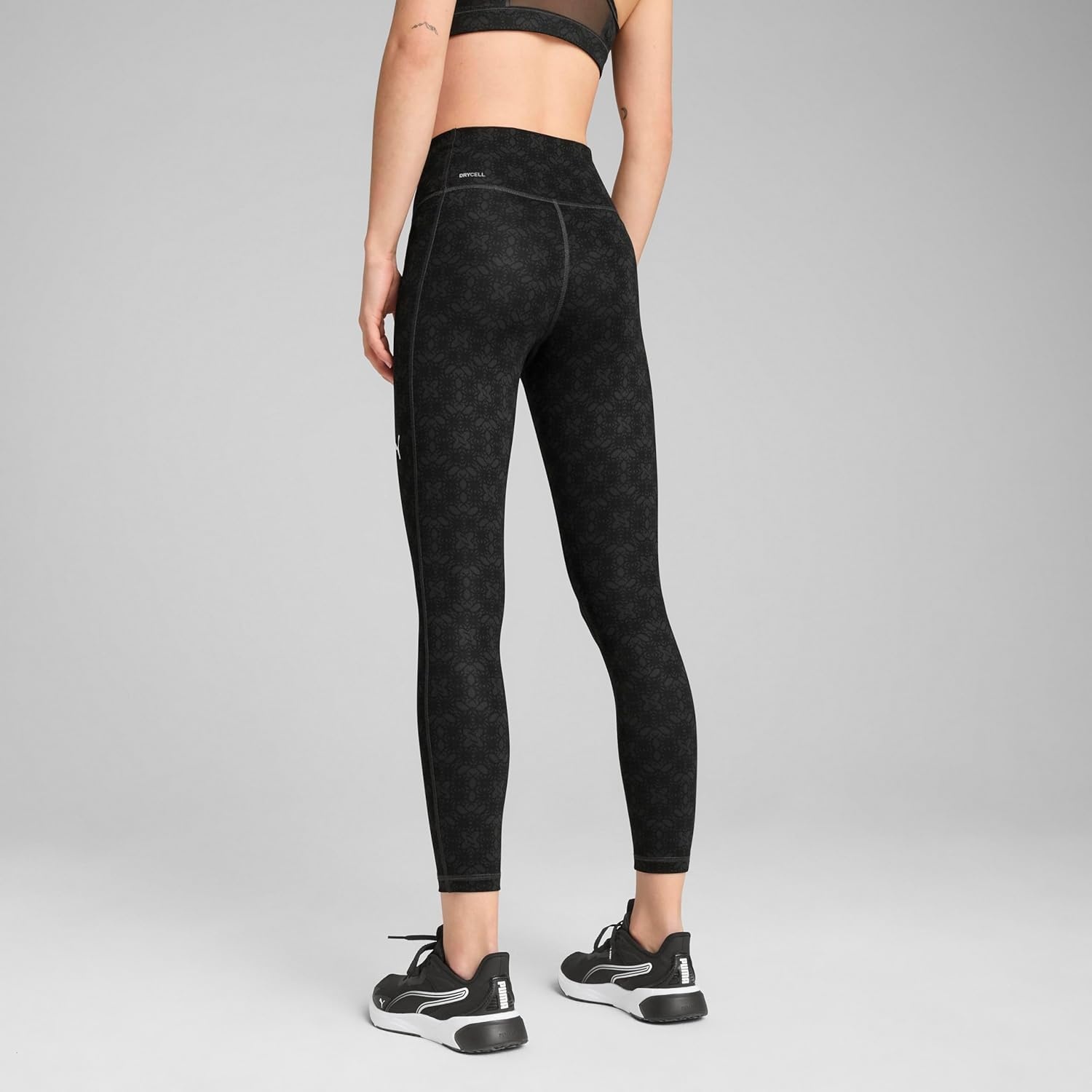 image:imagePuma Girls Core Logo Legging Elastic Waistband Soft amp ComfortablePuma Black Aw 048281 0001