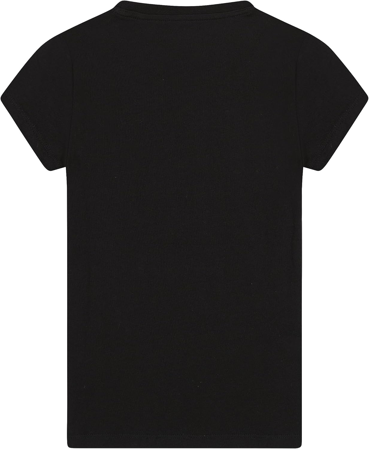 image:imagePuma Girls Core Logo Short Sleeve TShirt Crewneck Soft and LightweightBlack Puma Cat