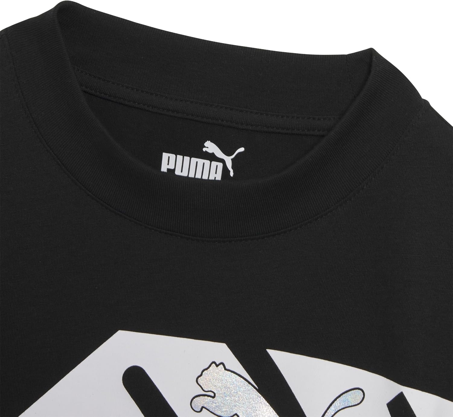 image:imagePuma Girls Short Sleeve TShirt Fashion Prints amp Colors Soft and ComfortableBlack