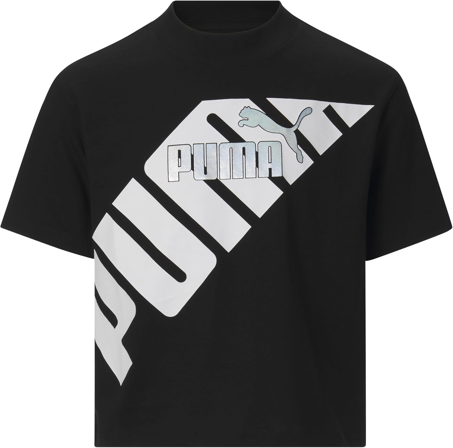 image:imagePuma Girls Short Sleeve TShirt Fashion Prints amp Colors Soft and ComfortableBlack