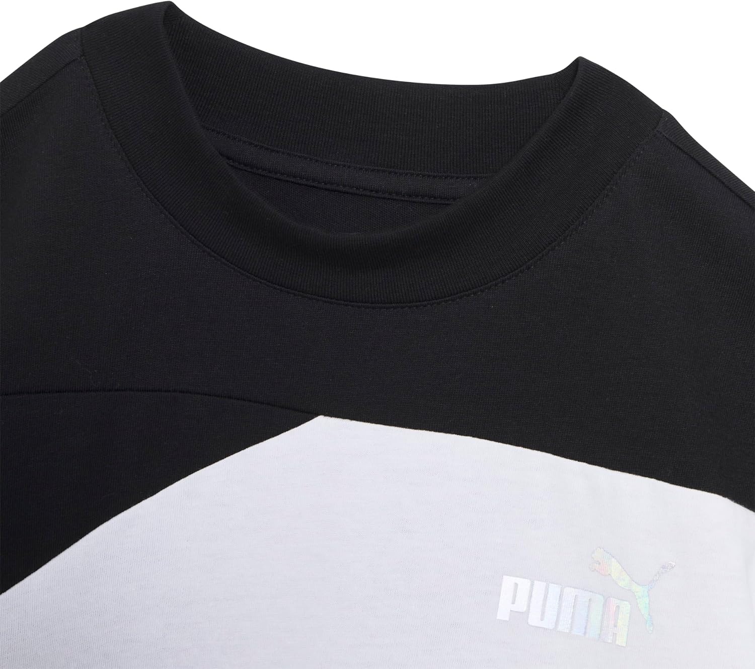 image:imagePuma Girls Short Sleeve TShirt Fashion Prints amp Colors Soft and ComfortableBlackPurple