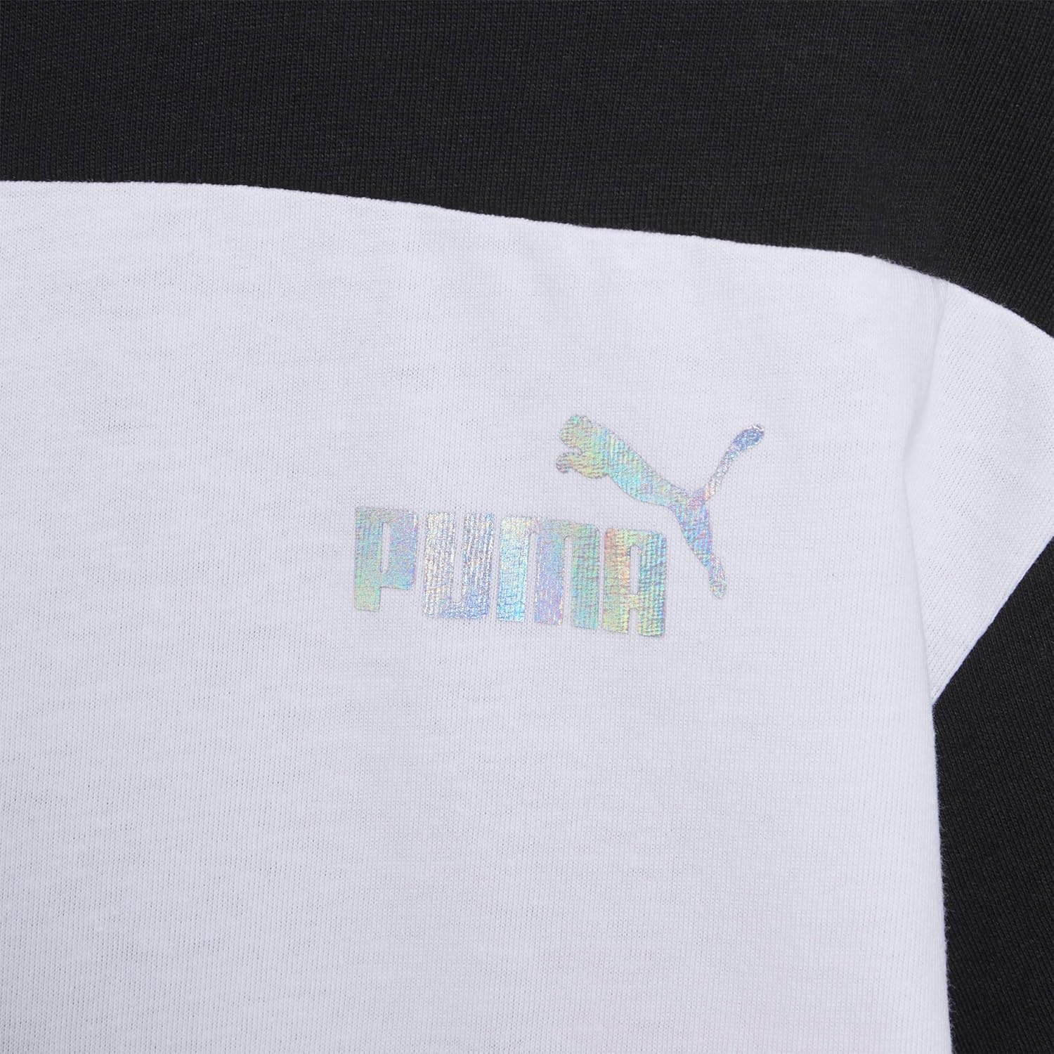 image:imagePuma Girls Short Sleeve TShirt Fashion Prints amp Colors Soft and ComfortableBlackPurple