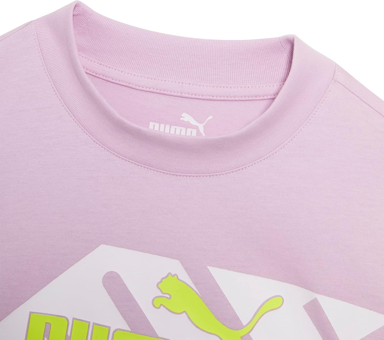 image:imagePuma Girls Short Sleeve TShirt Fashion Prints amp Colors Soft and ComfortablePurpleWhite
