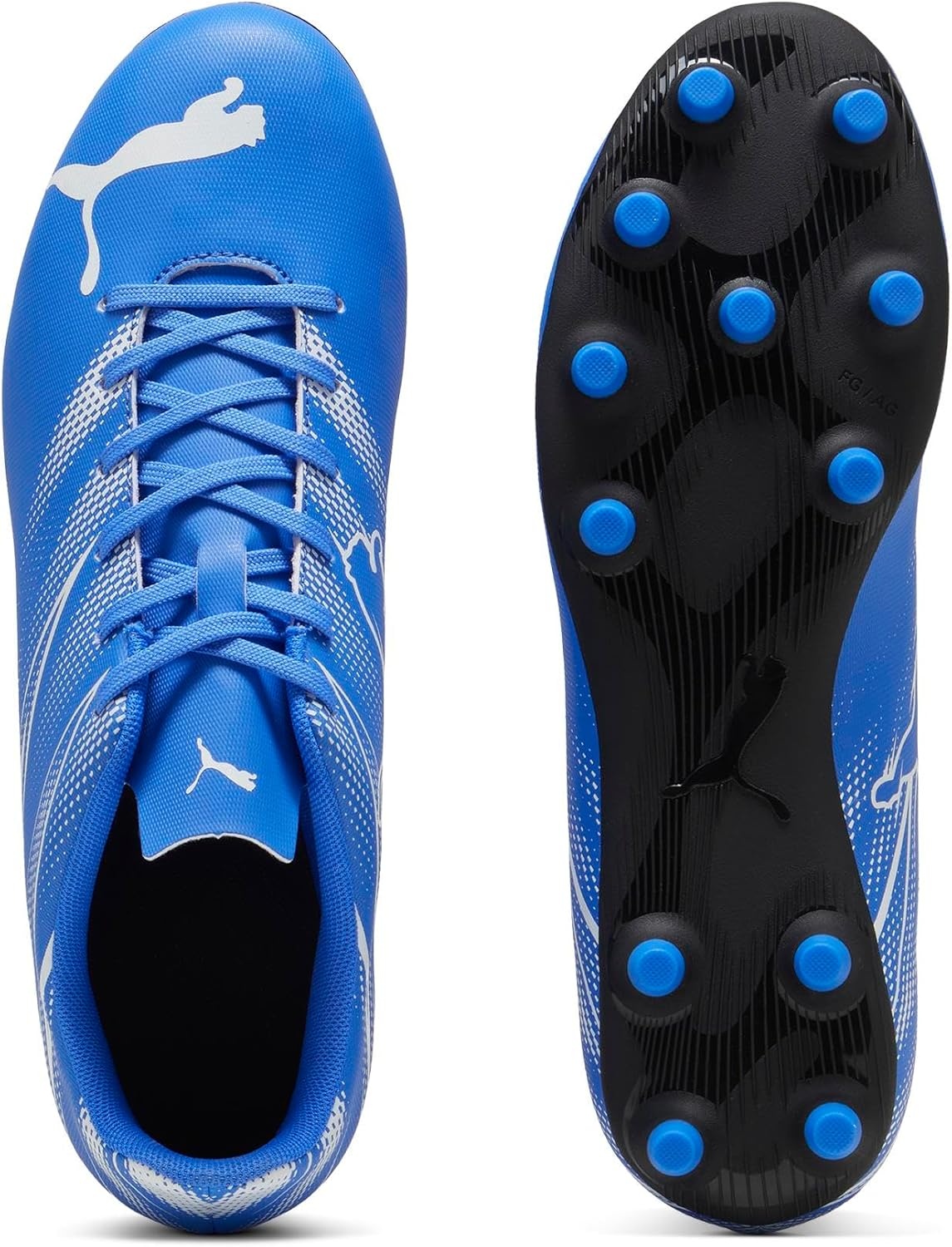 image:imagePuma Mens Attacanto Firm Artificial Ground Soccer CleatBlueWhite
