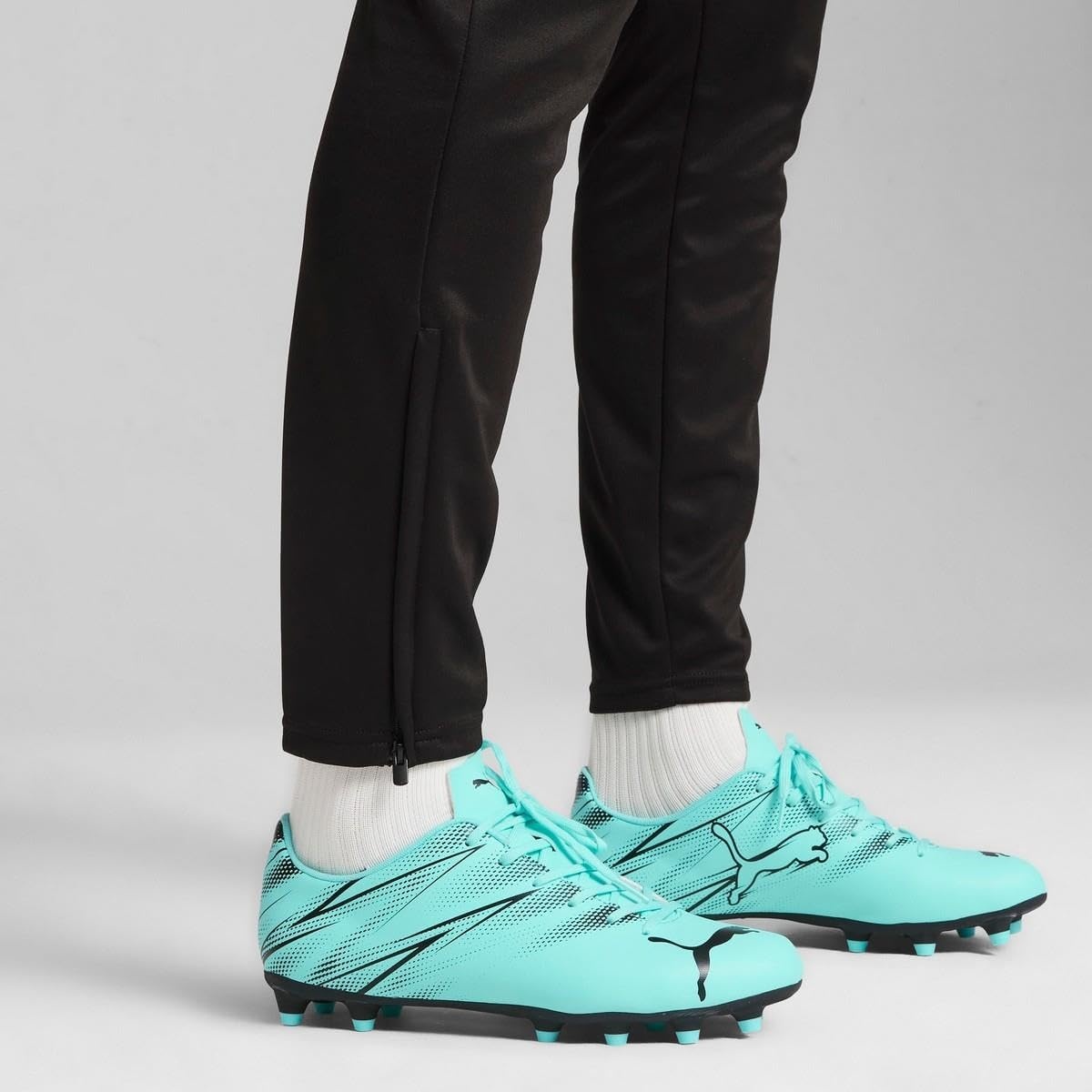 image:imagePuma Mens Attacanto Firm Artificial Ground Soccer CleatElectric Peppermint Puma Black