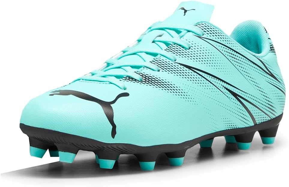 image:imagePuma Mens Attacanto Firm Artificial Ground Soccer CleatElectric Peppermintpuma Black