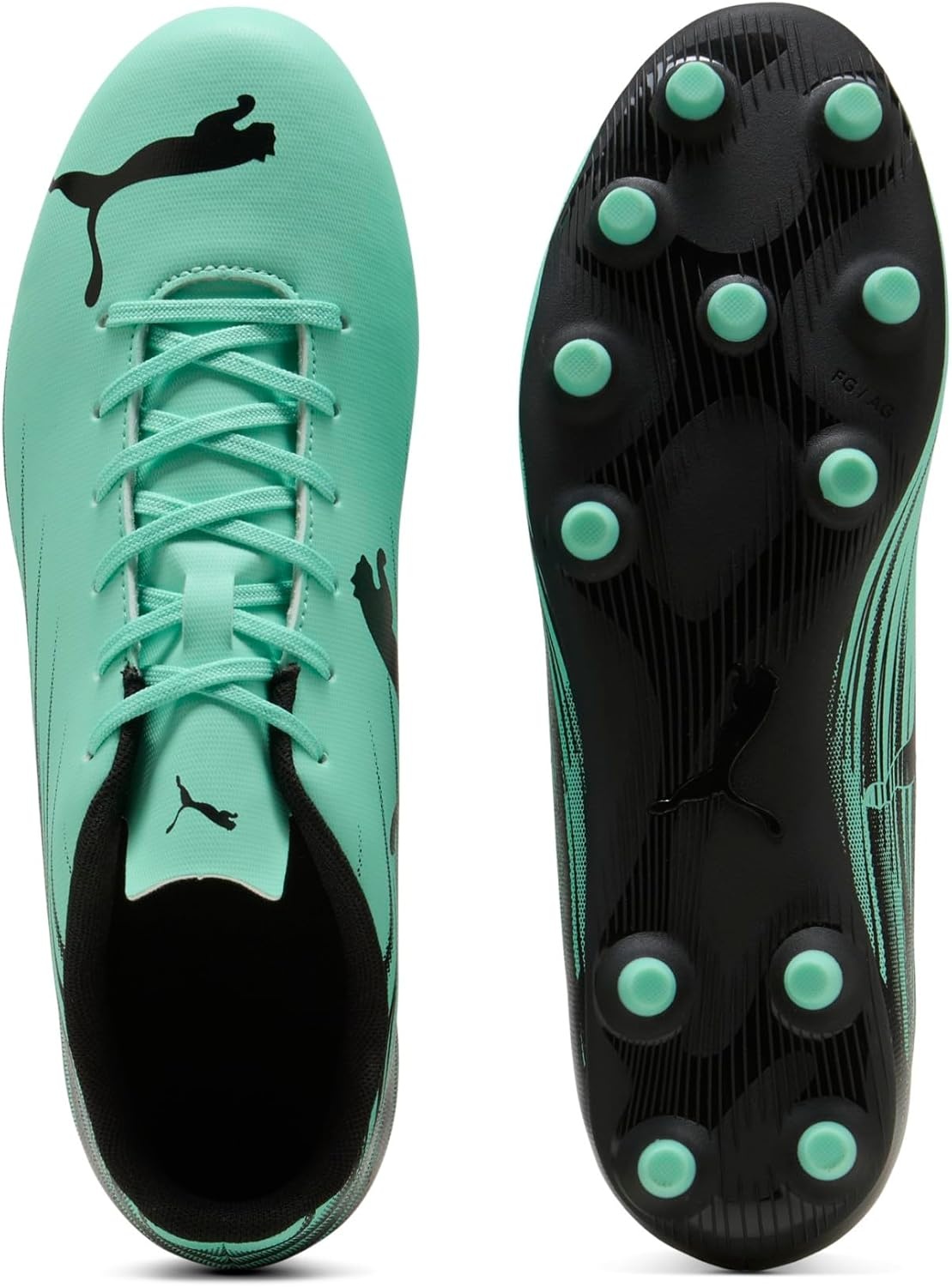 image:imagePuma Mens Attacanto Firm Artificial Ground Soccer CleatMint Jellypuma Black