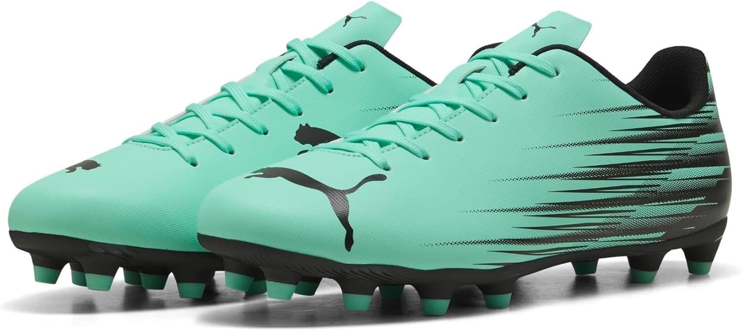 image:imagePuma Mens Attacanto Firm Artificial Ground Soccer CleatMint Jellypuma Black