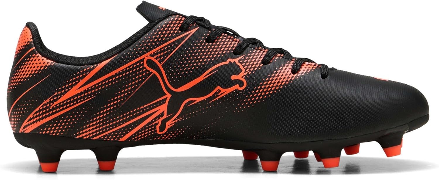 image:imagePuma Mens Attacanto Firm Artificial Ground Soccer CleatPuma Black Glowing Red