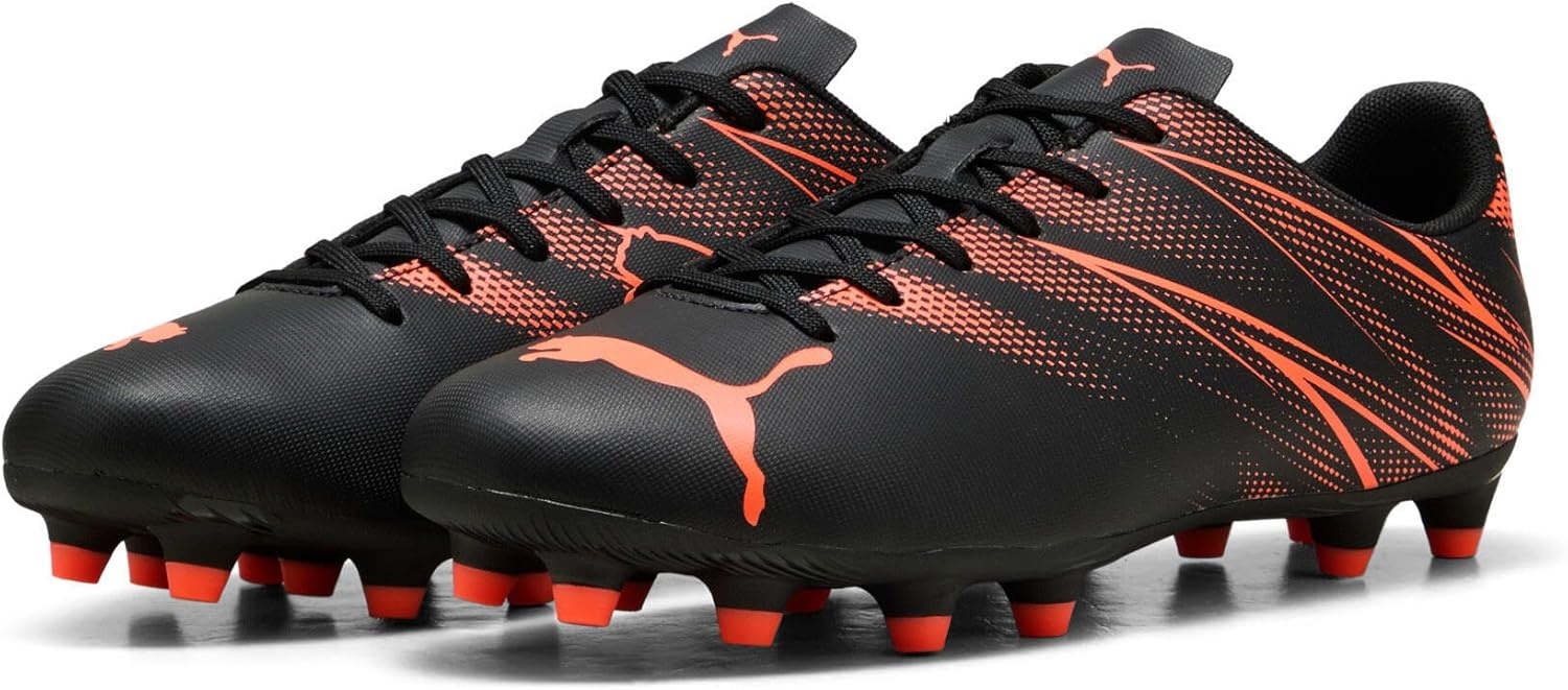 image:imagePuma Mens Attacanto Firm Artificial Ground Soccer CleatPuma Black Glowing Red