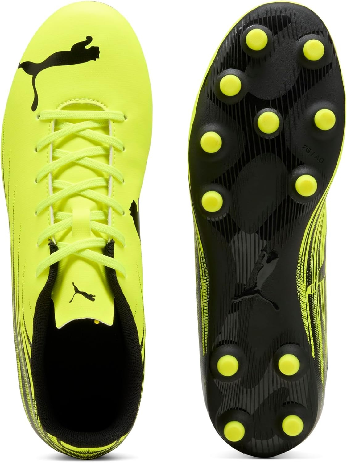 image:imagePuma Mens Attacanto Firm Artificial Ground Soccer CleatYellow Alertpuma Black
