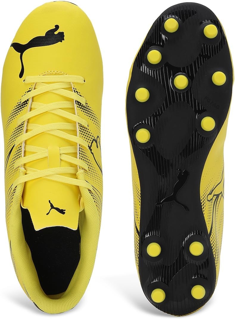 image:imagePuma Mens Attacanto Firm Artificial Ground Soccer CleatYellow Blazeblack