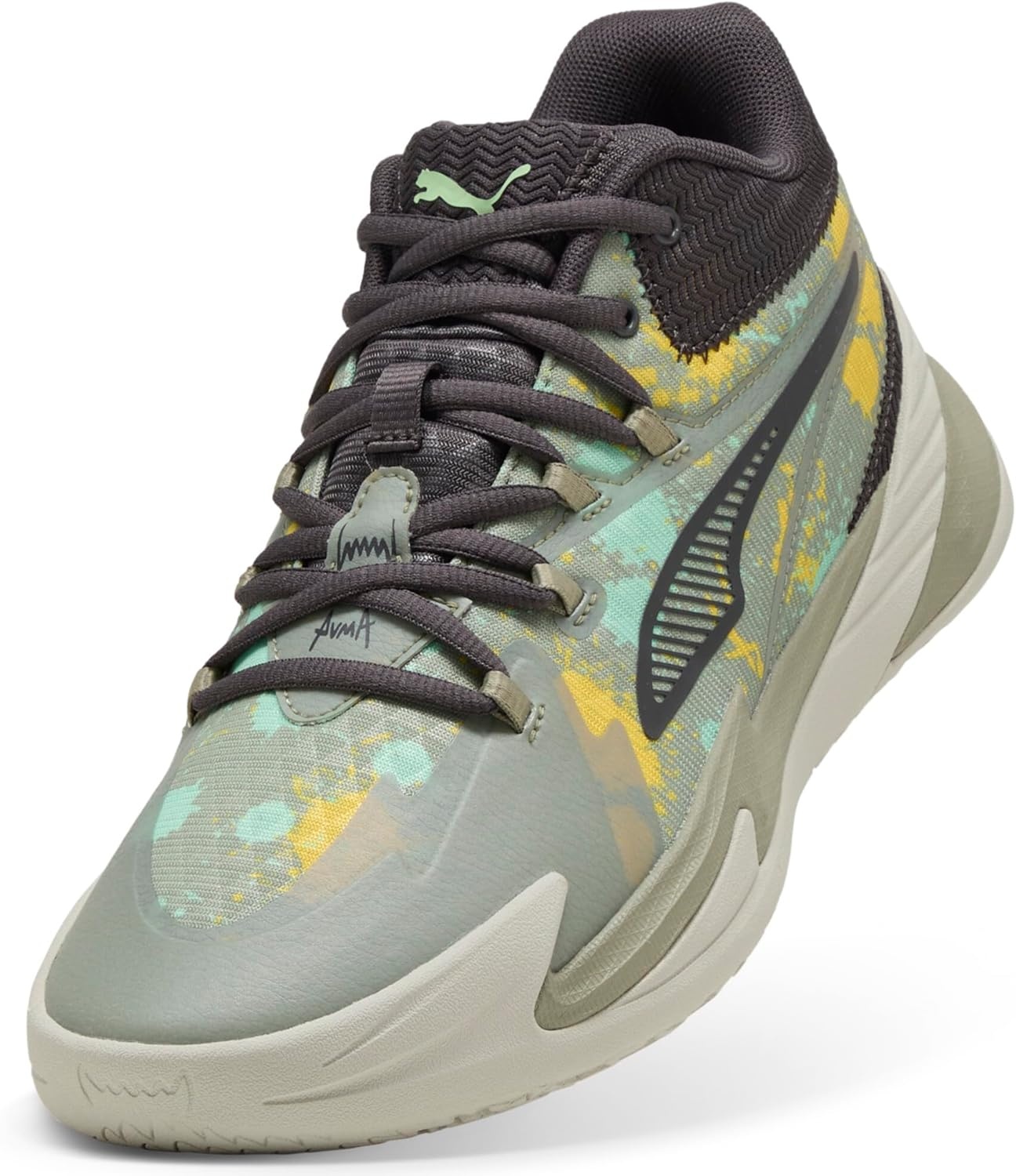 image:imagePuma Mens Dagger Basketball ShoeLux Armyfresh Mint