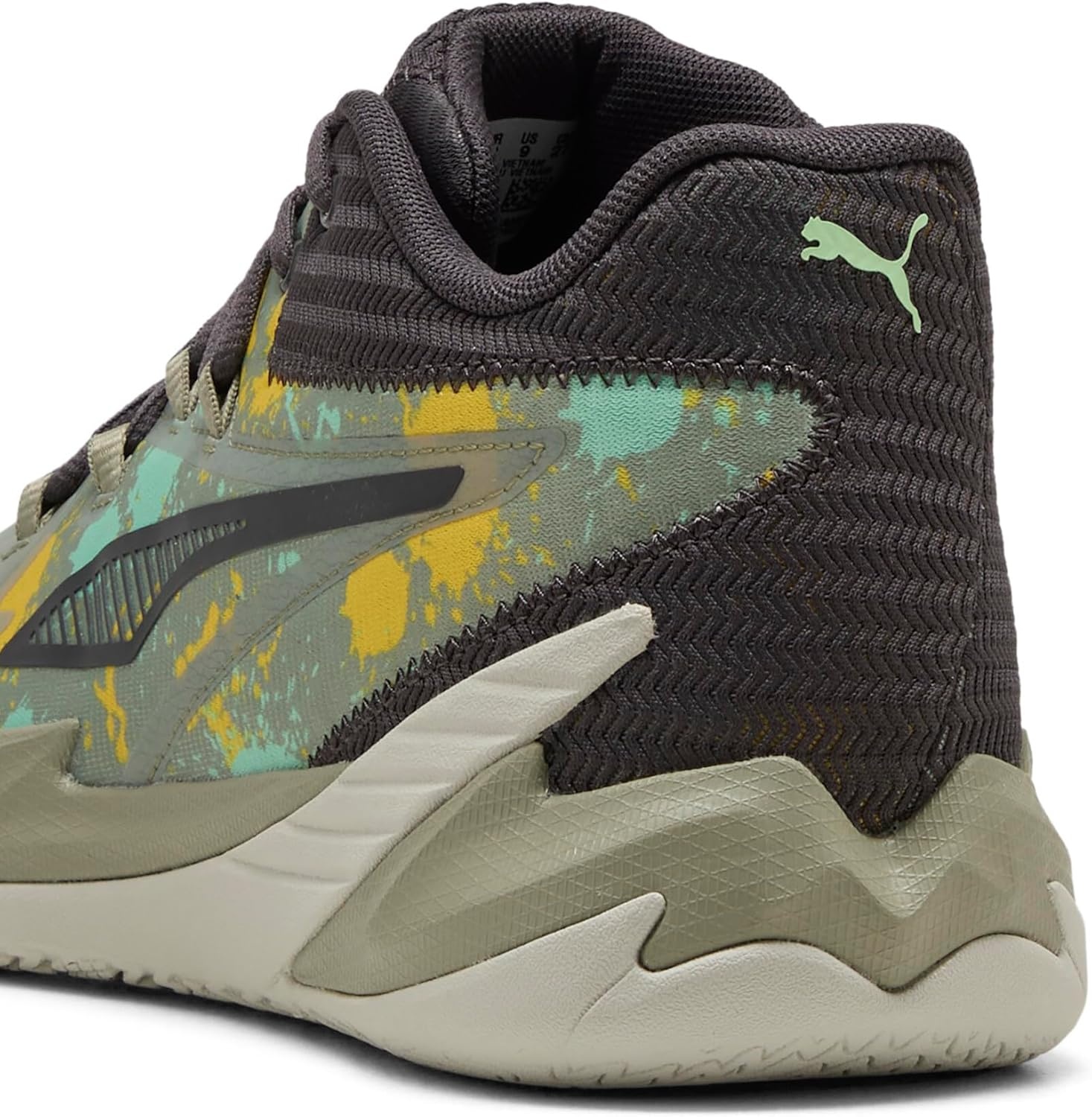 image:imagePuma Mens Dagger Basketball ShoeLux Armyfresh Mint
