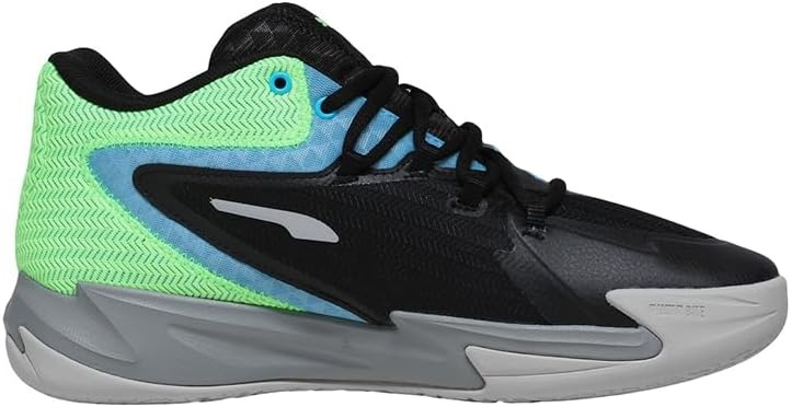image:imagePuma Mens Dagger Basketball Shoes25 Fall Winter Color Puma BlackBright AquaGreen Glare 09