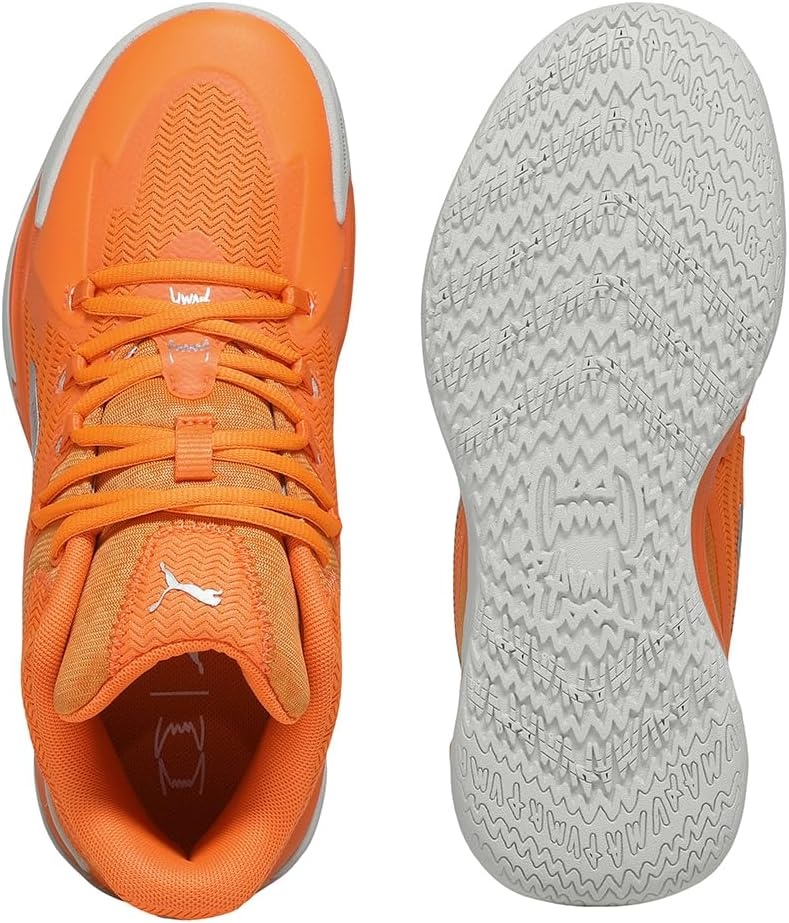 image:imagePuma Mens Dagger Basketball Shoes25 Fall Winter Color Puma SilverOrange Glow 14