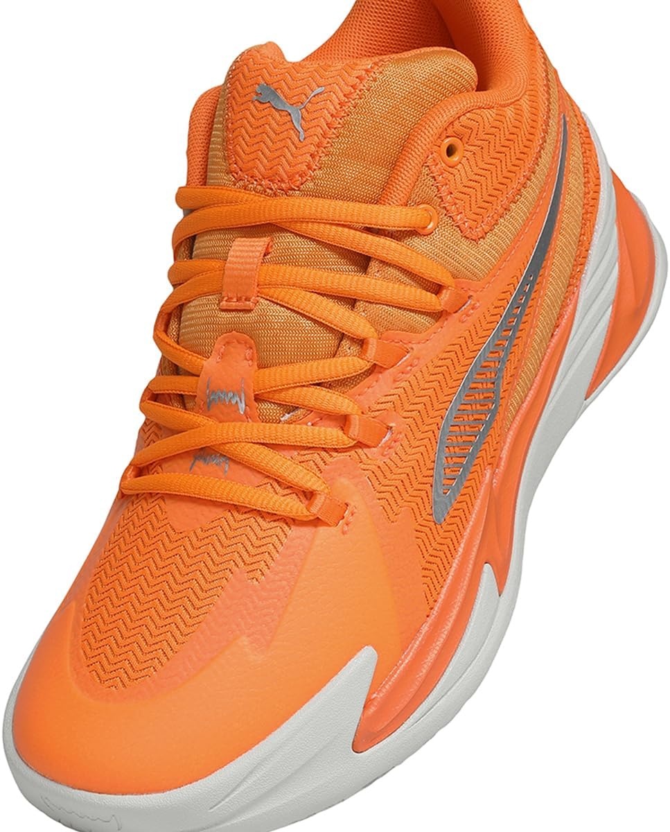 image:imagePuma Mens Dagger Basketball Shoes25 Fall Winter Color Puma SilverOrange Glow 14