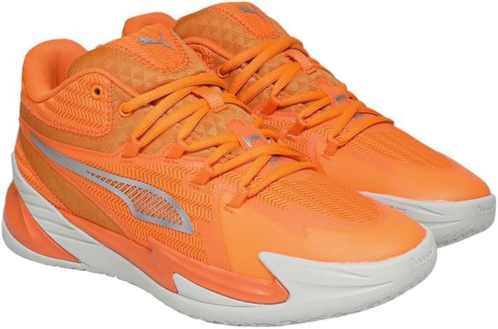 image:imagePuma Mens Dagger Basketball Shoes25 Fall Winter Color Puma SilverOrange Glow 14